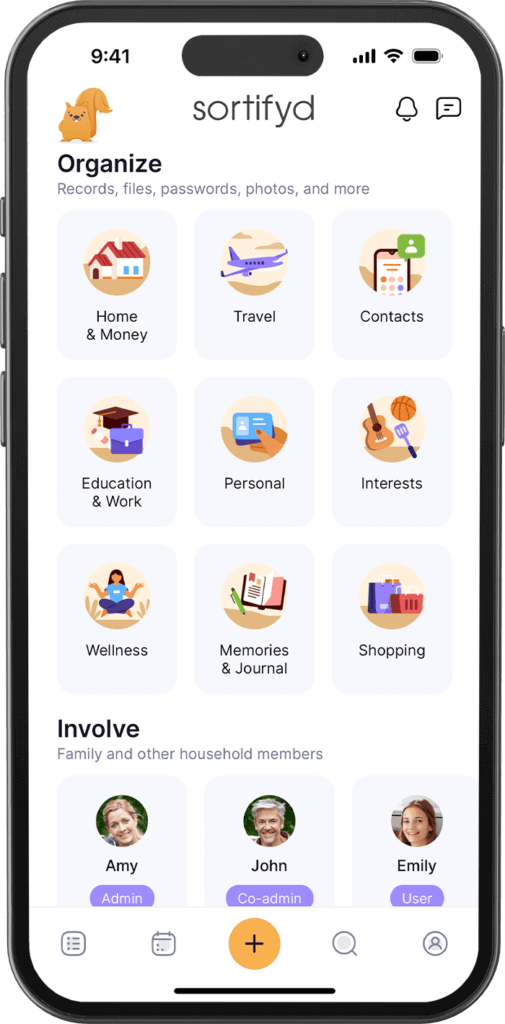 The Power of Home and Money Organization with Sortifyd; family organizer app; app to get organized